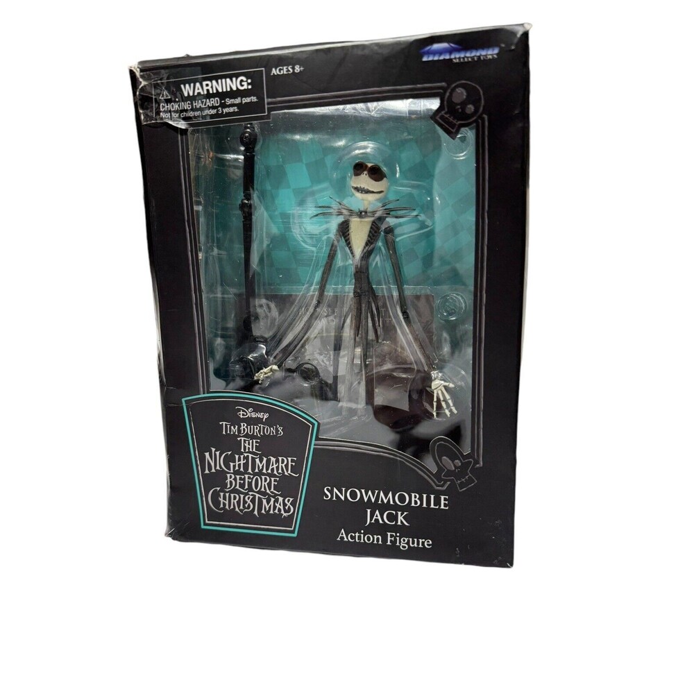 The Nightmare Before Christmas Diamond Select Snowmobile Jack - NEW - Open Box